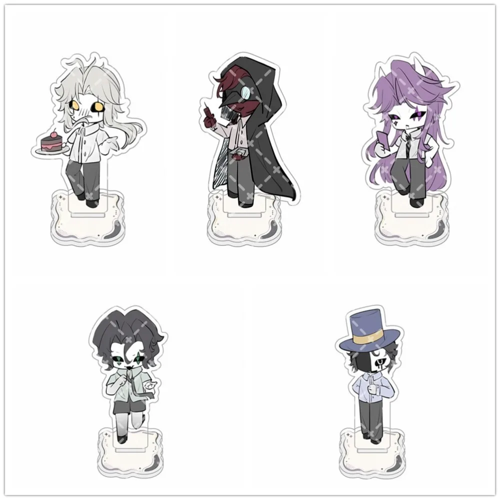 The Freak Circus PIERROT HARLEQUIN Q Version Acrylic Stand Figure Cute Anime Character Desktop Standee Table Ornament Keychain