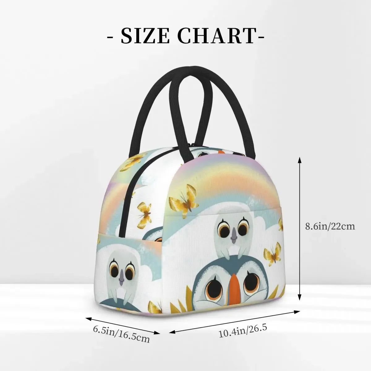Puffin Rock And New Friends Insulated Lunch Bag for Women Kids Portable Food Boxes Thermal Lunch Box Tote