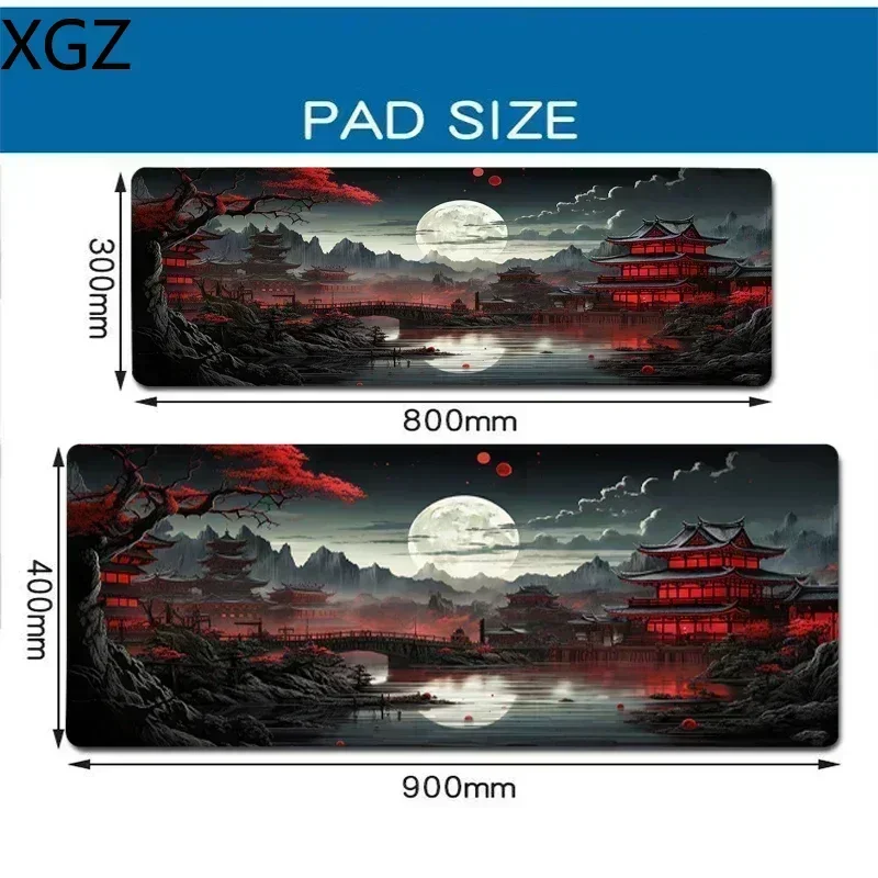 XXL Sterne Himmel Mond Mauspad Große Computer Büro Gamer Tischsets Gummi Anti-rutsch Gaming Tastatur Mousepads Lange schreibtisch