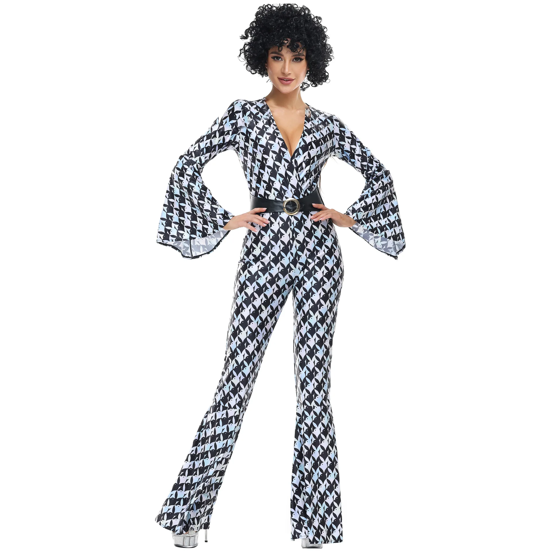 80S Retro Plaid Adu… - image