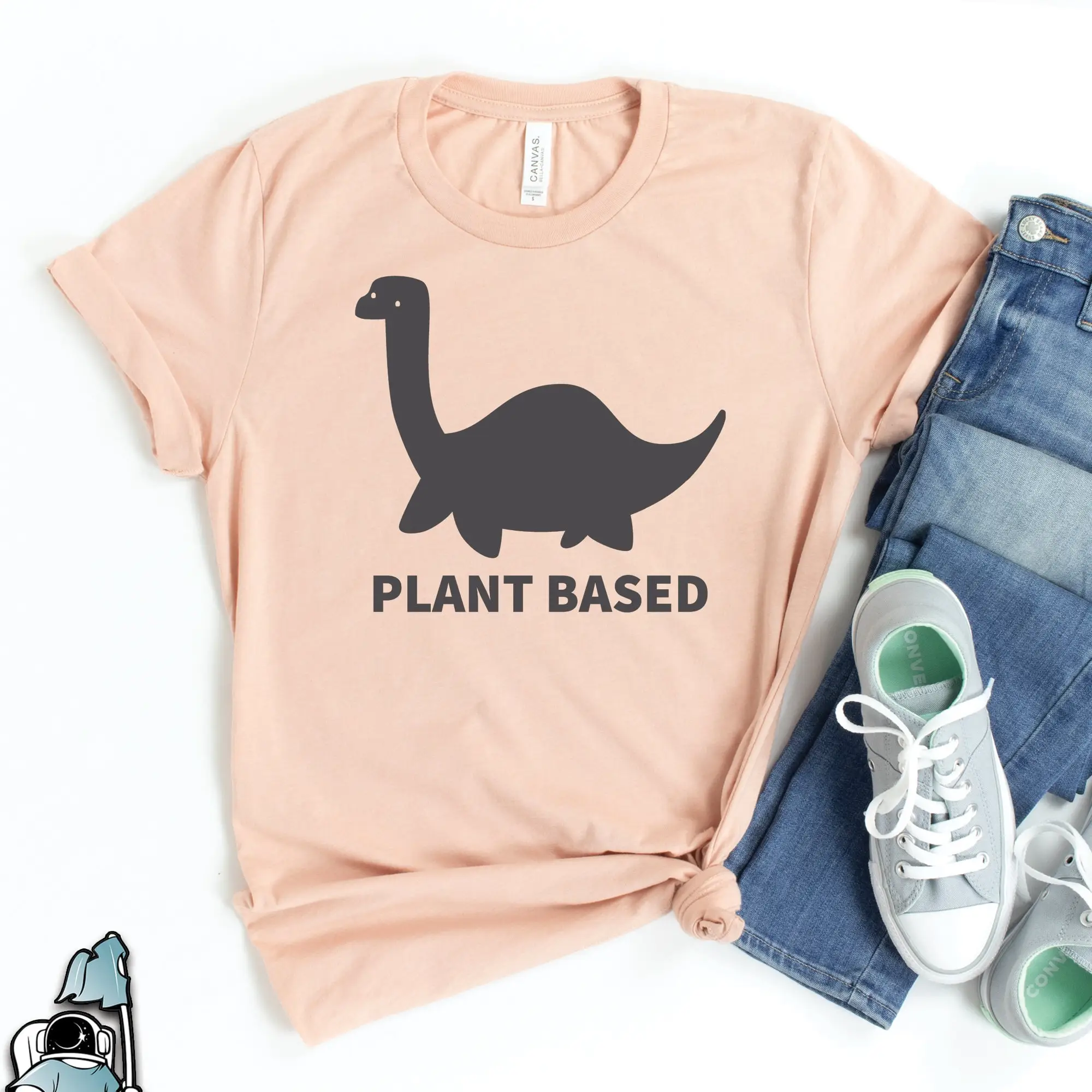 Vegan T Shirt Vegetarian Dinosaur Plant Based Herbivore Healthy Lifestyle Animal Rights s