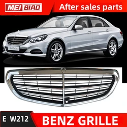 For Mercedes Benz W212 E Calss 2010-2016 Grille Silver  Middle Net Front Face OE Part 2128801583  Aftermarket Car Auto