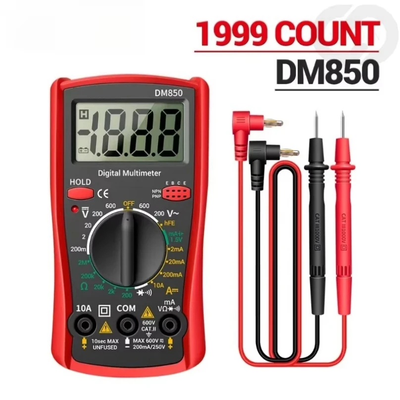 Digital Multimeter Ohmmeter Detector 1999 Automatic Counting Professional Tool Voltage Tester Automatic AC/DC 2025 new
