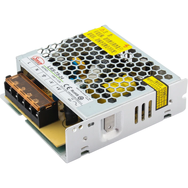 Smun LRS-75-24 75W Ultra Thin LED Driver Economical Type Power Supply 24VDC 3.2A SMPS