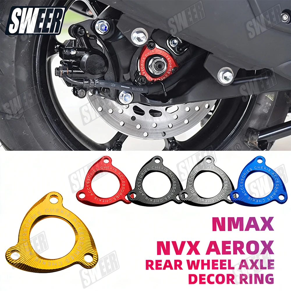 

Motorcycle Rear Wheel Decorative Cover Suitable For Yamaha NMAX125 NMAX155 NVX155 Rear Wheel Axle Cover Modified Accessories