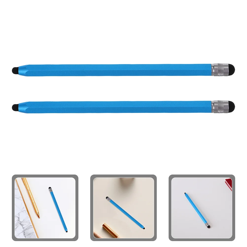 

2Pcs Touch Screen Pen High Sensitivity Stylus for Tablet and Phone Dual Purpose Capacitive Pen Precise Drawing Writing