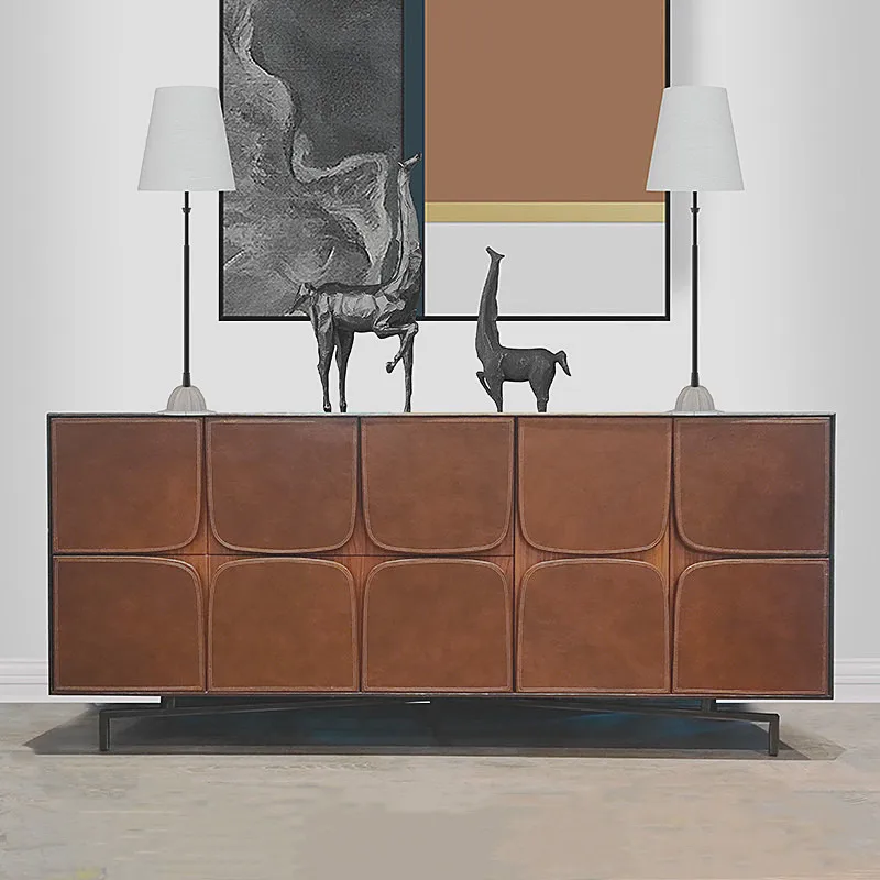 TV cabinet Binner imported Miles side cabinet porch chest cabinet storage solid wood furniture