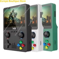 2024 New X6 3.5Inch IPS Screen Handheld Game Player Dual Joystick 11 Simulators GBA Video Game Console for Kids Gifts