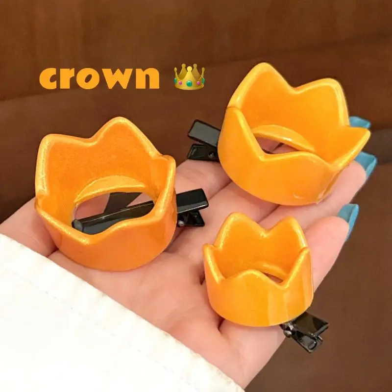 2 Pcs Cute Mini Crown Hair Clip Halloween Costume Hair Accessories Princess Prince Birthday Party Prop Accessories