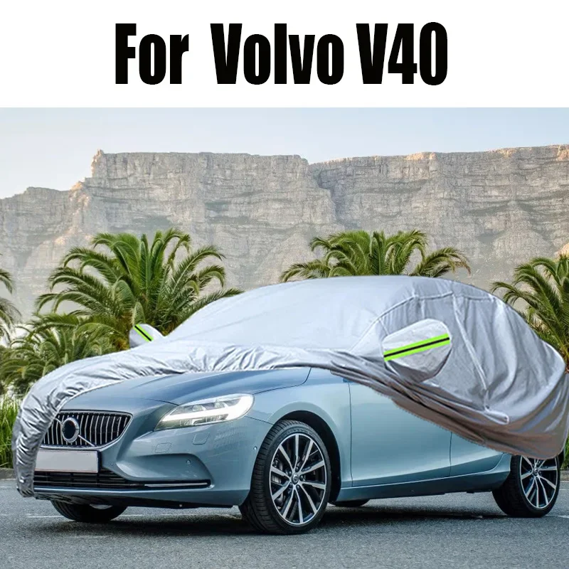 Outdoor Car Cover Sun Shade Anti-UV Rain Snow Dust Resistant Waterproof Auto Cover For Volvo V40