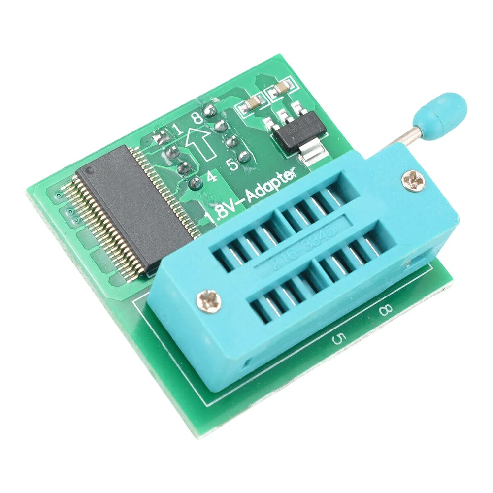 1pc CH341A Programmer 1.8V Adapter Programmer Kit Adapter Socket For SOIC8 Clip & SOP8 To DIP8 Adapter For Programming Backup