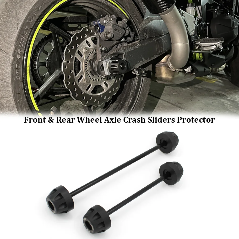 

Z900 For KAWASAKI Z900 2017 2018 2019 2020 2021 2022 2023 Motorcycle Wheel Protector Front Rear Axle Fork Crash Slider