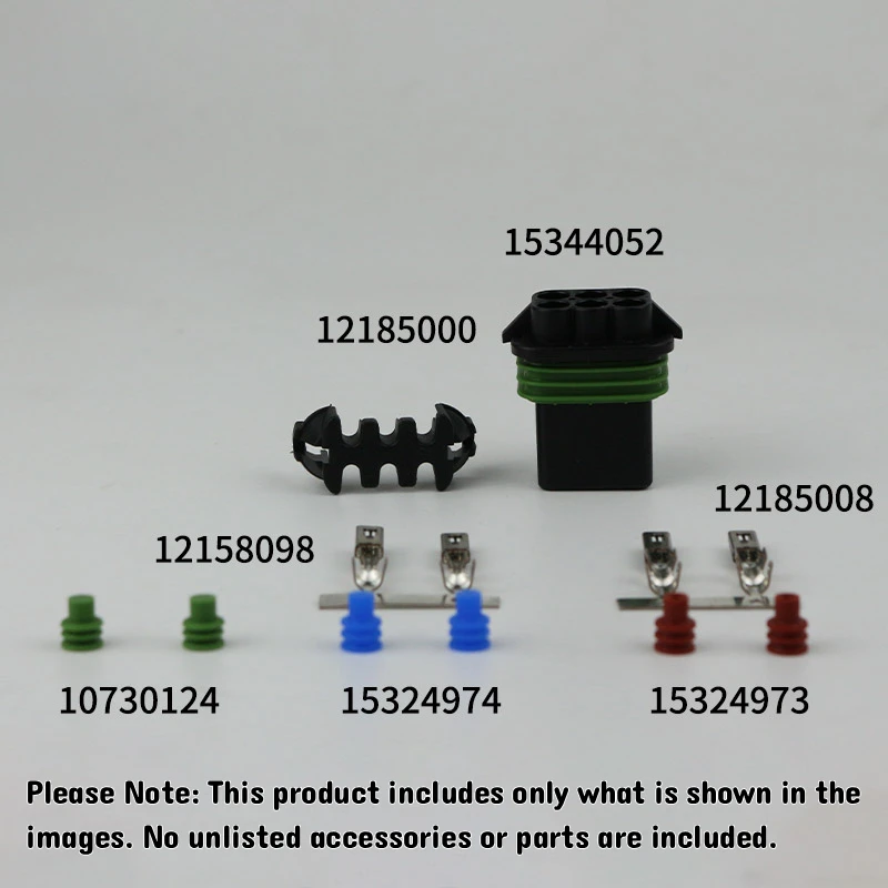 15344052,Female Housing,6P,Includes Terminals,Waterproof Seals,and Clips,Connector,Tab Width 2.80mm,Sealable,Male,12185126