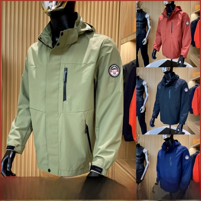 

Outdoor Men's Jaet Breathable Waterproof Windproof Inner Spring Autumn New Sle Youth Faion Stand Fit Long Sle...
