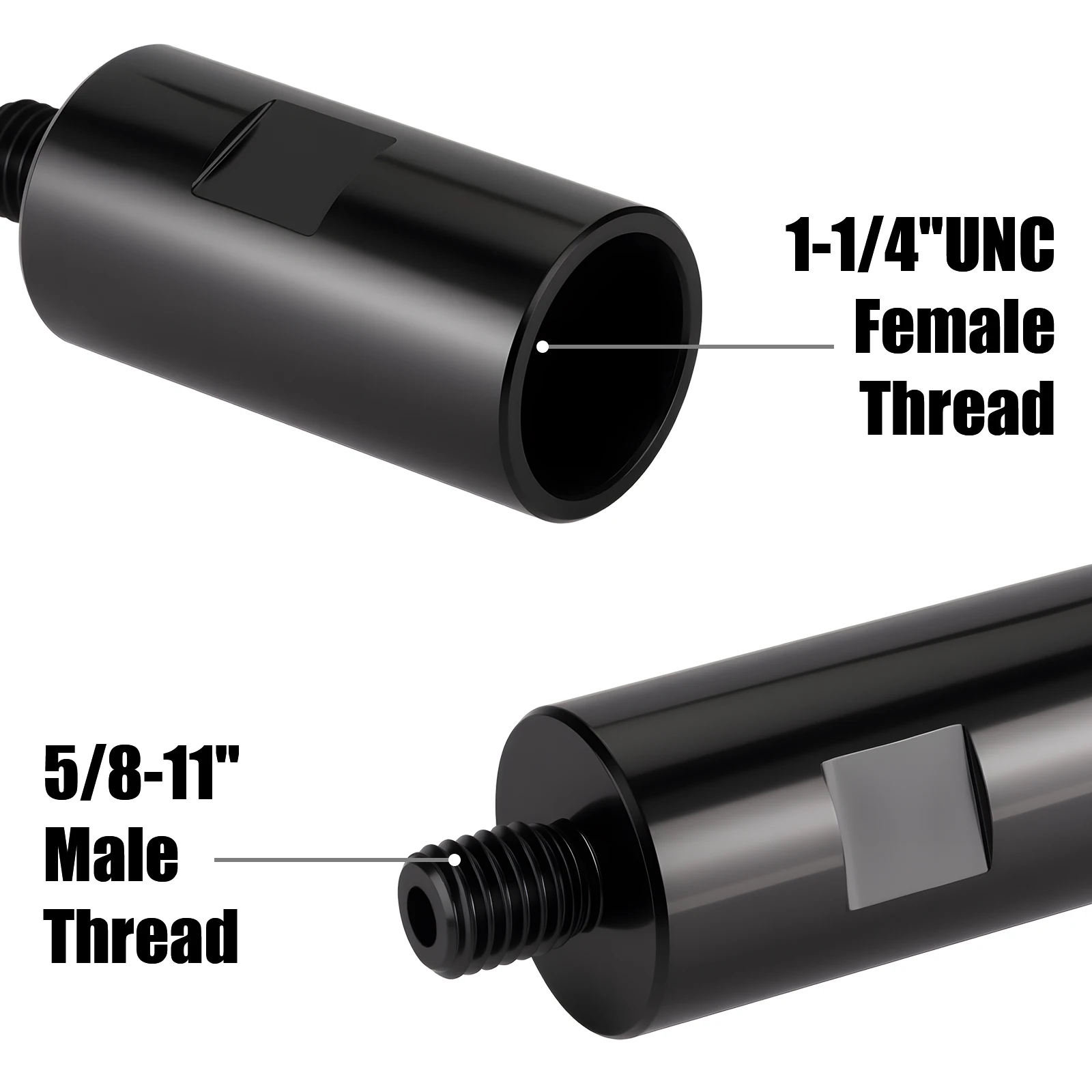 

1 шт. Внутренняя резьба UNC 1-1/4 дюйма до соединителя с внешней резьбой 5/8 дюйма-11, изготовлен из 40 куб.см, для полировки дисков и инструментов для кольцевых пил.