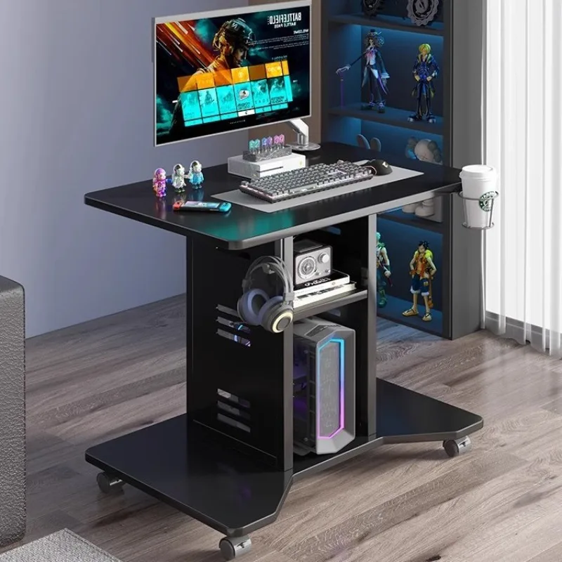 

Computer desk Small household desktop removable e-sports table Single large-capacity desk Small apartment bedroom Bedside table