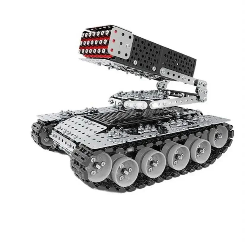 

3D Metal Puzzles Tank Models Military Fans Bazooka Tanks Assembly Model Birthday Gifts - 945PCS