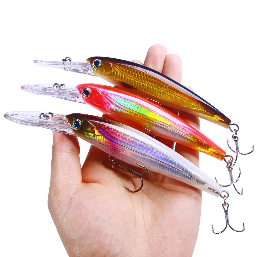 17cm 30g Deep Diving Minnow Wahoo Lure Artificial Hard Baits Saltwater Mahi Fishing Tackle Wobbler for GT Tuna Lure