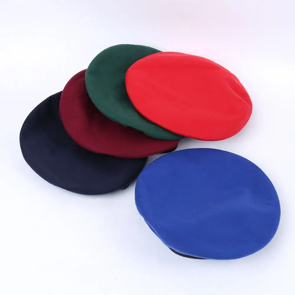 

Fashion Adjustable Berets Hat Autumn and Winter Solid Color Uniform Cap Casual For Cosplay Painter Cap Women Men