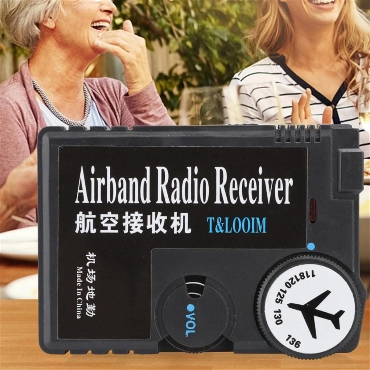 118-136MHz Airband Radio Receiver High Sensitivity Air-To-Ground Aeronautical Band Receptor Digital Radio Receiver&A78P