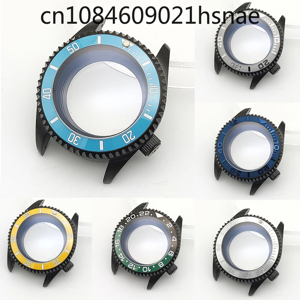 NH35 case, mechanical watch modified SK007 sapphire men's watch case for Seiko NH36 movement