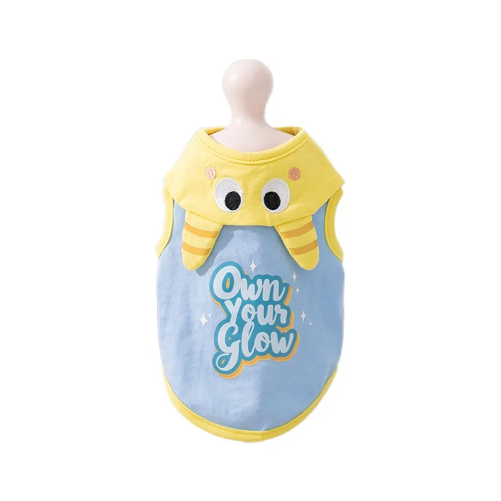 

Universal Breathable Cool Dog Clothes Sleeveless with Letter Dog T-Shirt Comfortable Pet Tank Top for Small Dog