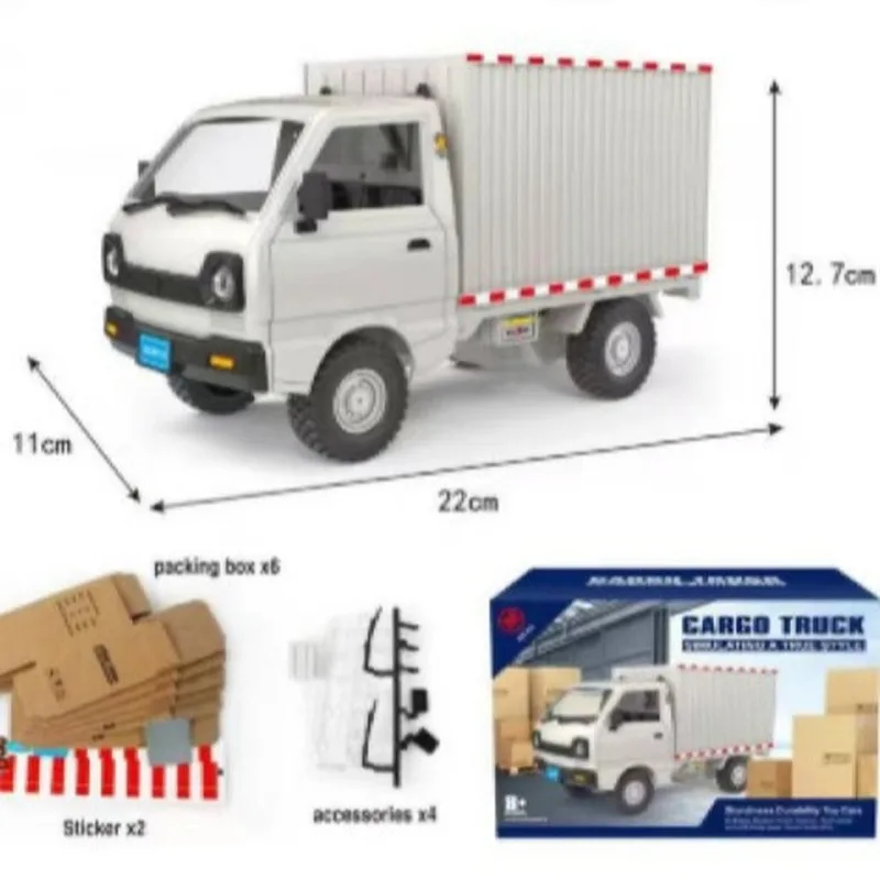 New Product Simulation Wuling Hongguang Card Box Truck Model Drift Charging Cargo Card Inertia Children'S Toy Car Small Truck Tr