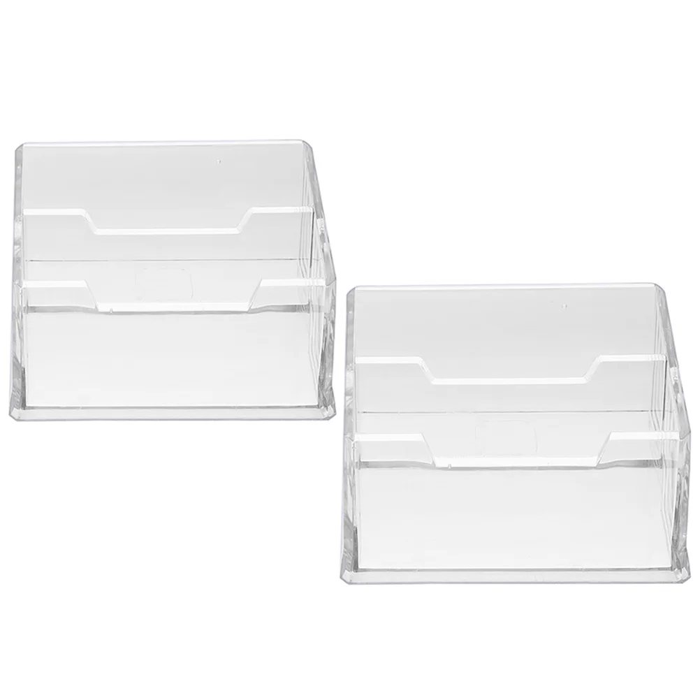 

Acrylic Business Holder Transparent Brochure St Name Card Bag Flyer Frame Business Card ganizer Desk ganizer Office Supplies