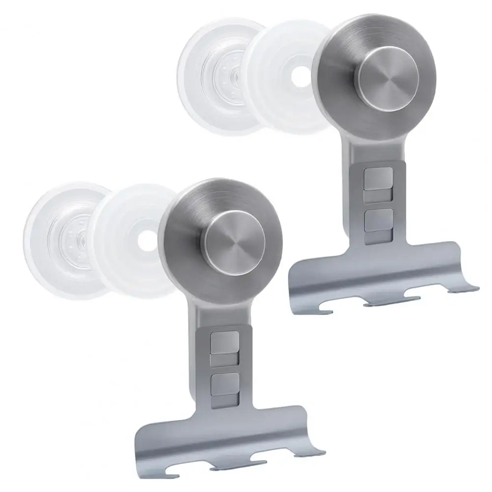 

No Tool Razor Holder 2pcs Stainless Steel Suction Cup Shaver Holder Removable Razor Organizer Wall Mount Reusable for Towels