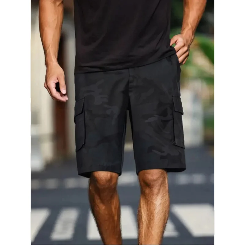 

oose Casual Streetwear Shorts for Men Multi-Pocket Workwear Style High Waist Loose Fit Comfortable Men's Shorts