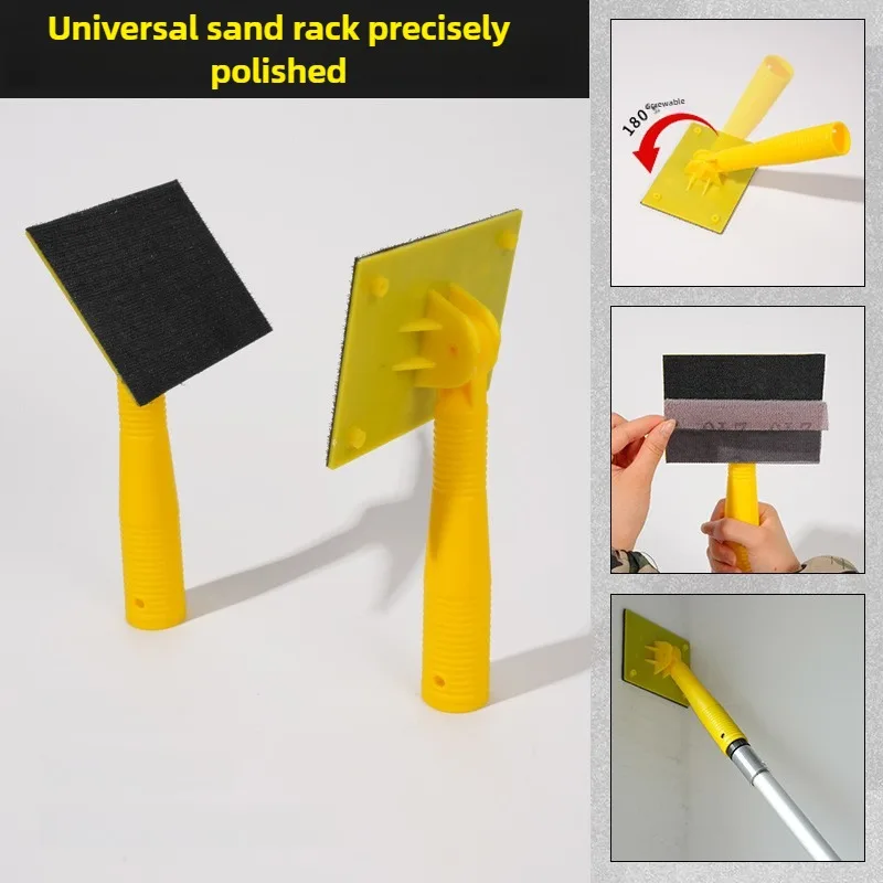 Self Adhesive Sandpaper Holder Durable Handheld Polishing Sander Clip for Woodworking Wall Surface Flocked Strip Abrasive Tools image 2