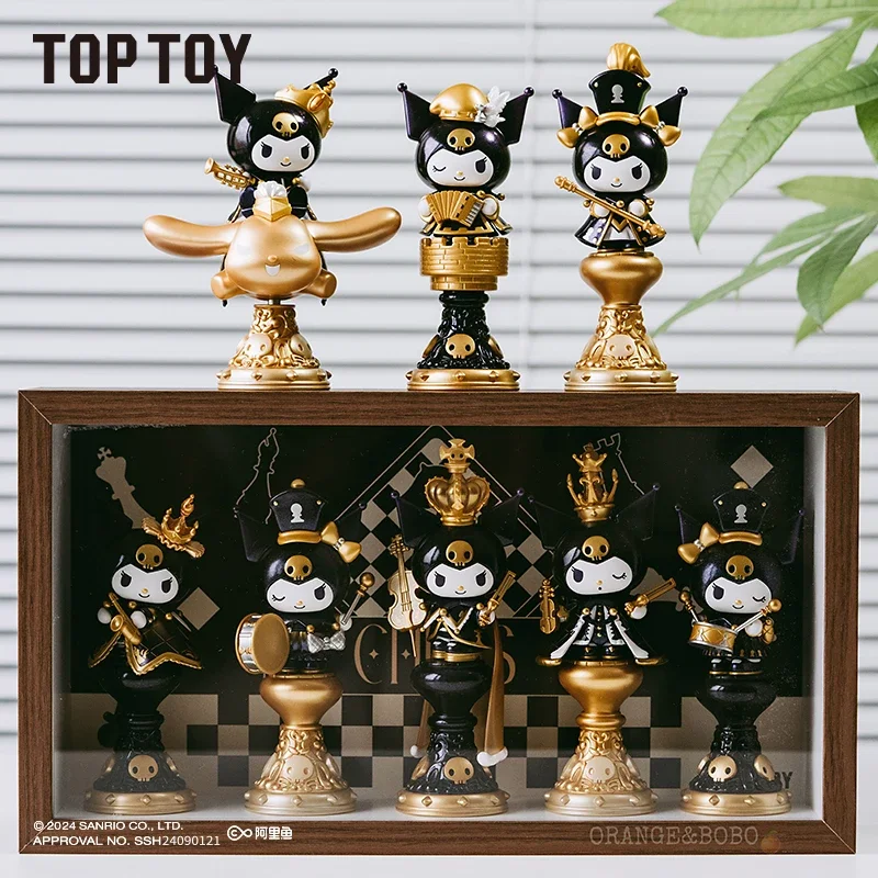 Genuine Sanrio Kuromi Chess Series Blind Box Trendy Toy Model Cartoon Cute Toy Collection Hobby Ornament Holiday Gift