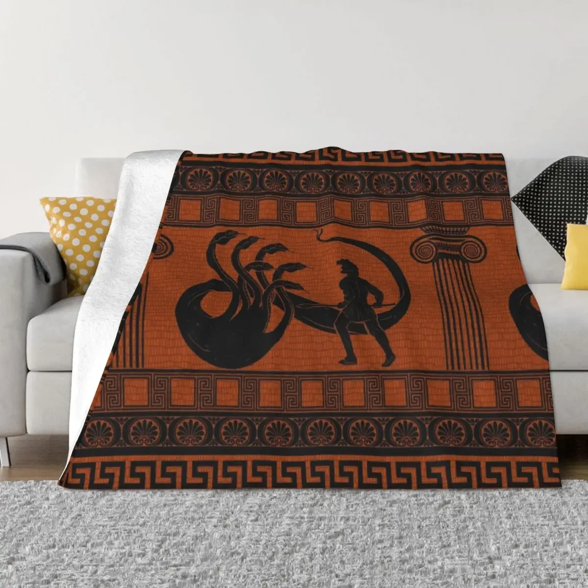 Hercules vs Hydra Throw Blanket Large Multi-Purpose For Baby Personalized Gift Summer Blankets