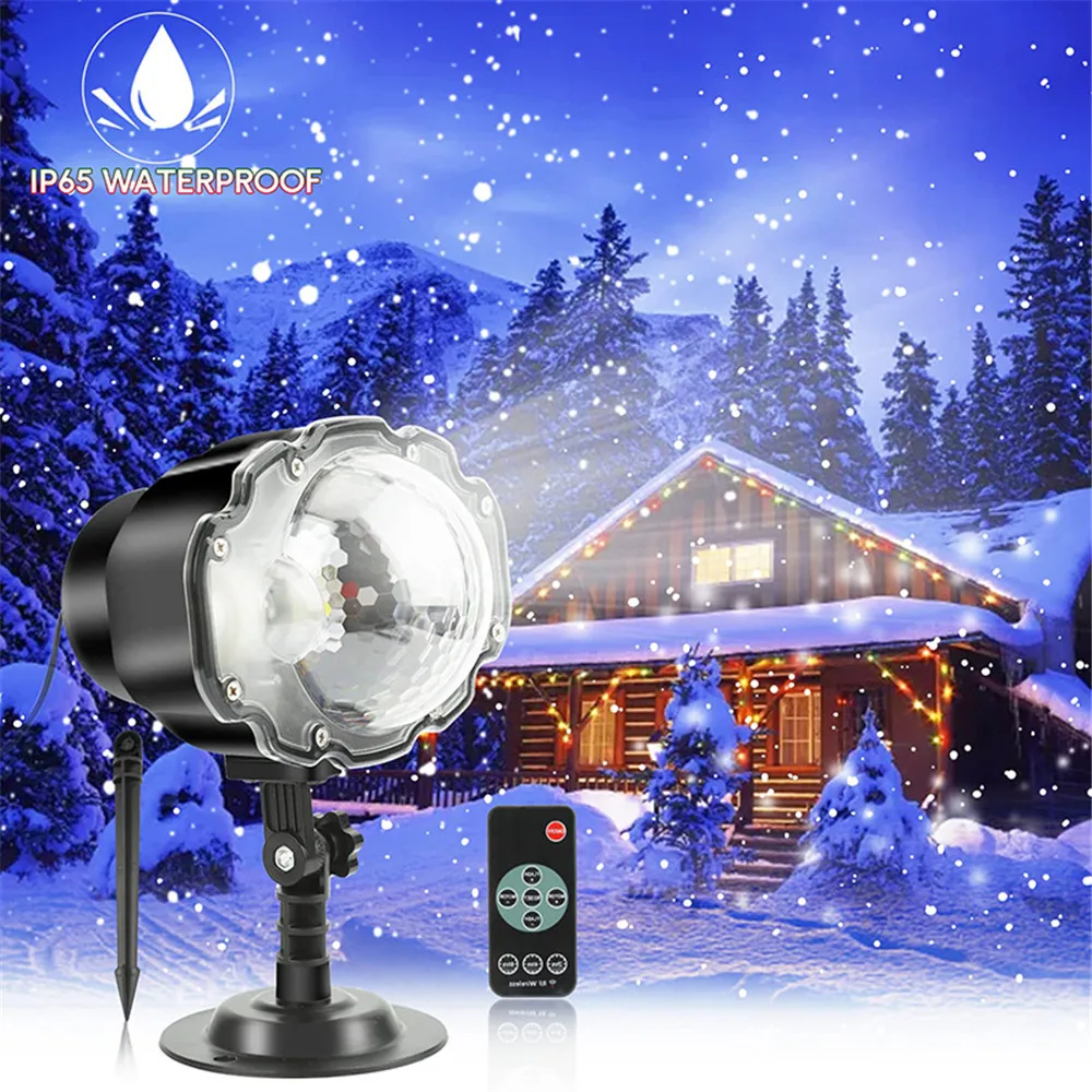 

Christmas Snowfall Projector Snow Spots Indoor Outdoor Holiday Lights for Halloween Xmas Party Garden Landscape Decoration