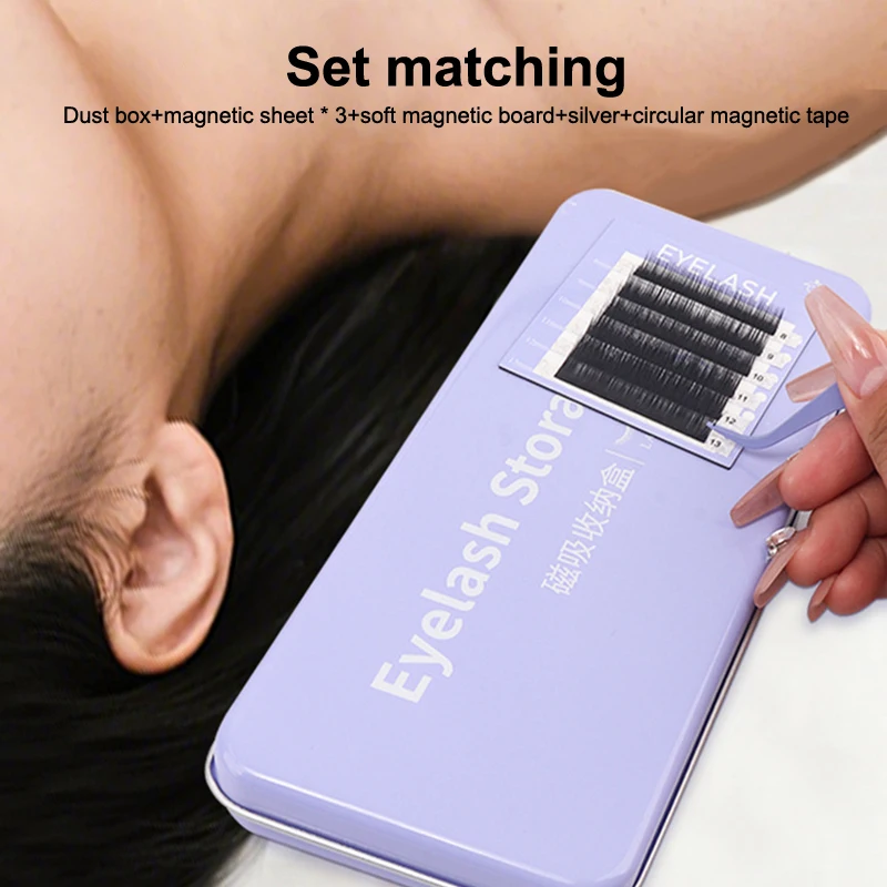 자석 속눈썹 스트립 자석 헤드밴드 선물용 여성용 자석 보관함 속눈썹용, 인조 속눈썹 연장 보관 도구