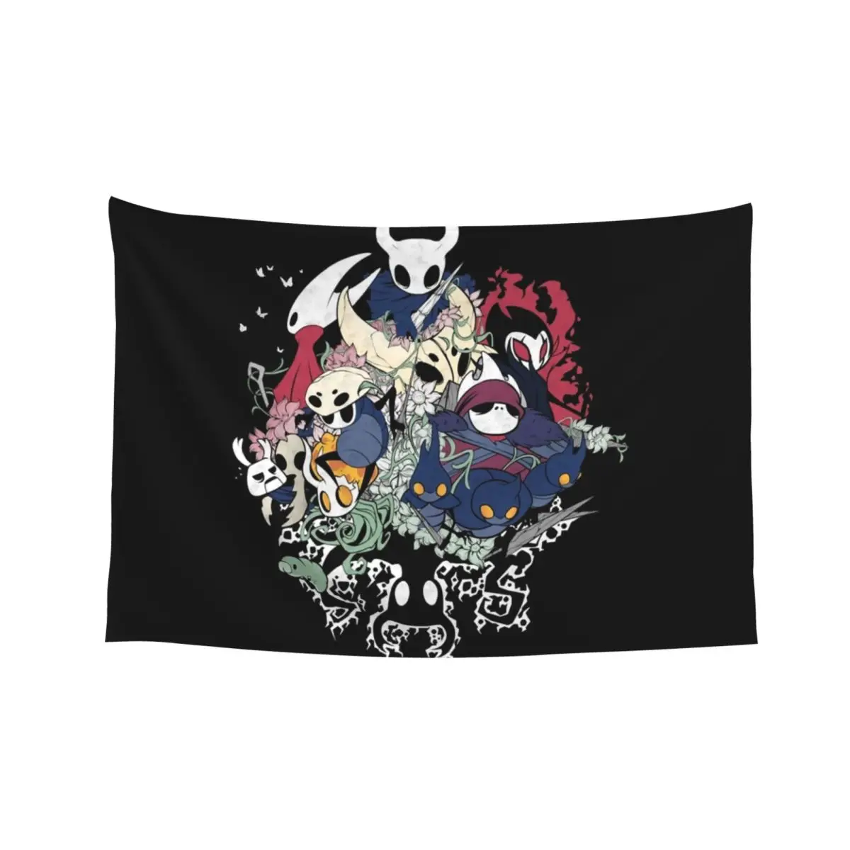 

Hollow Crew shirt, hollow knight, hollow knight , gaming, team cherry, hornet, hornet Tapestry Home Decor Accessories Tapestry