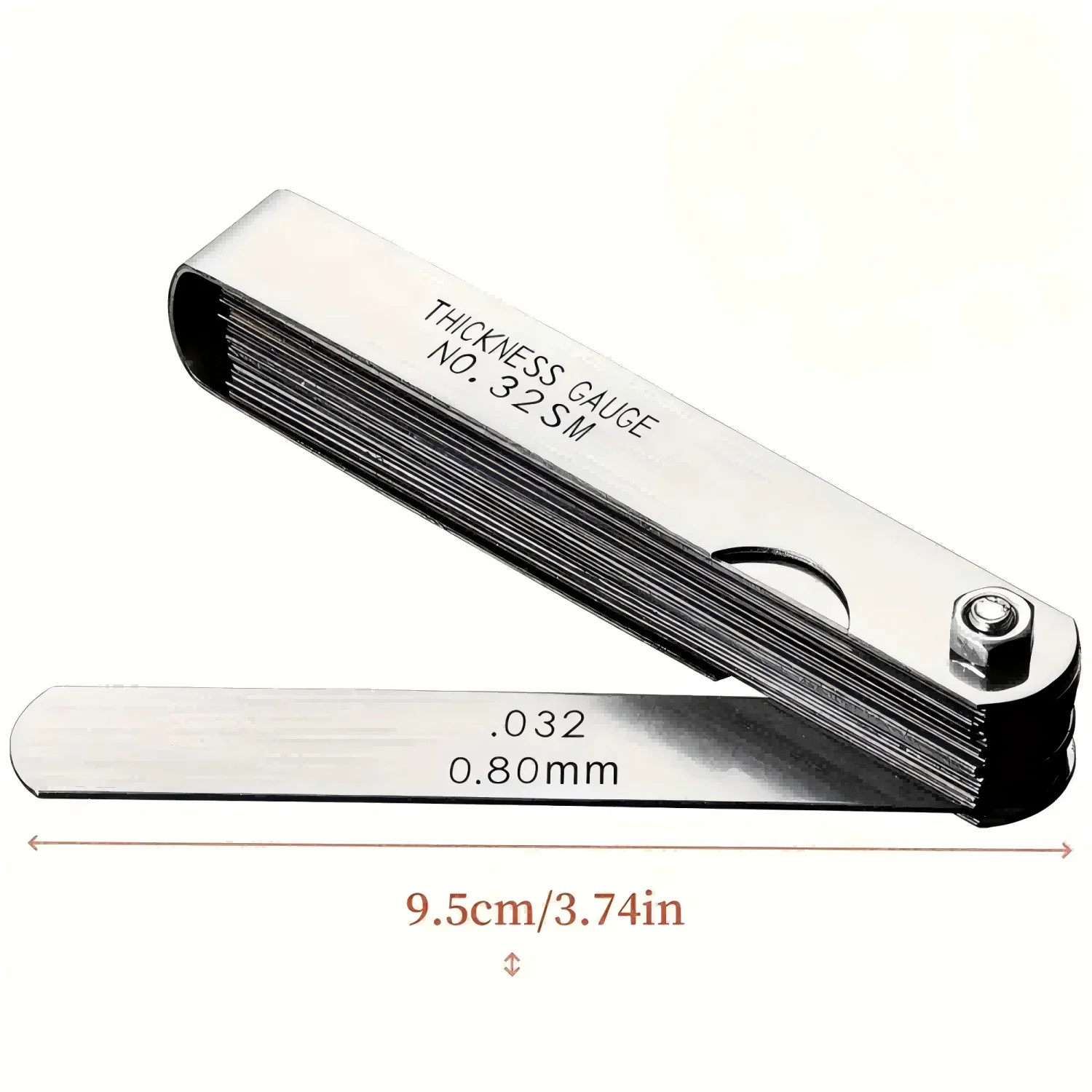 Stainless Steel 32pcs Plug Gauge Combination, Precision Instrument Calibration Clearance Gauge, Car Valve Plug Gauge Set