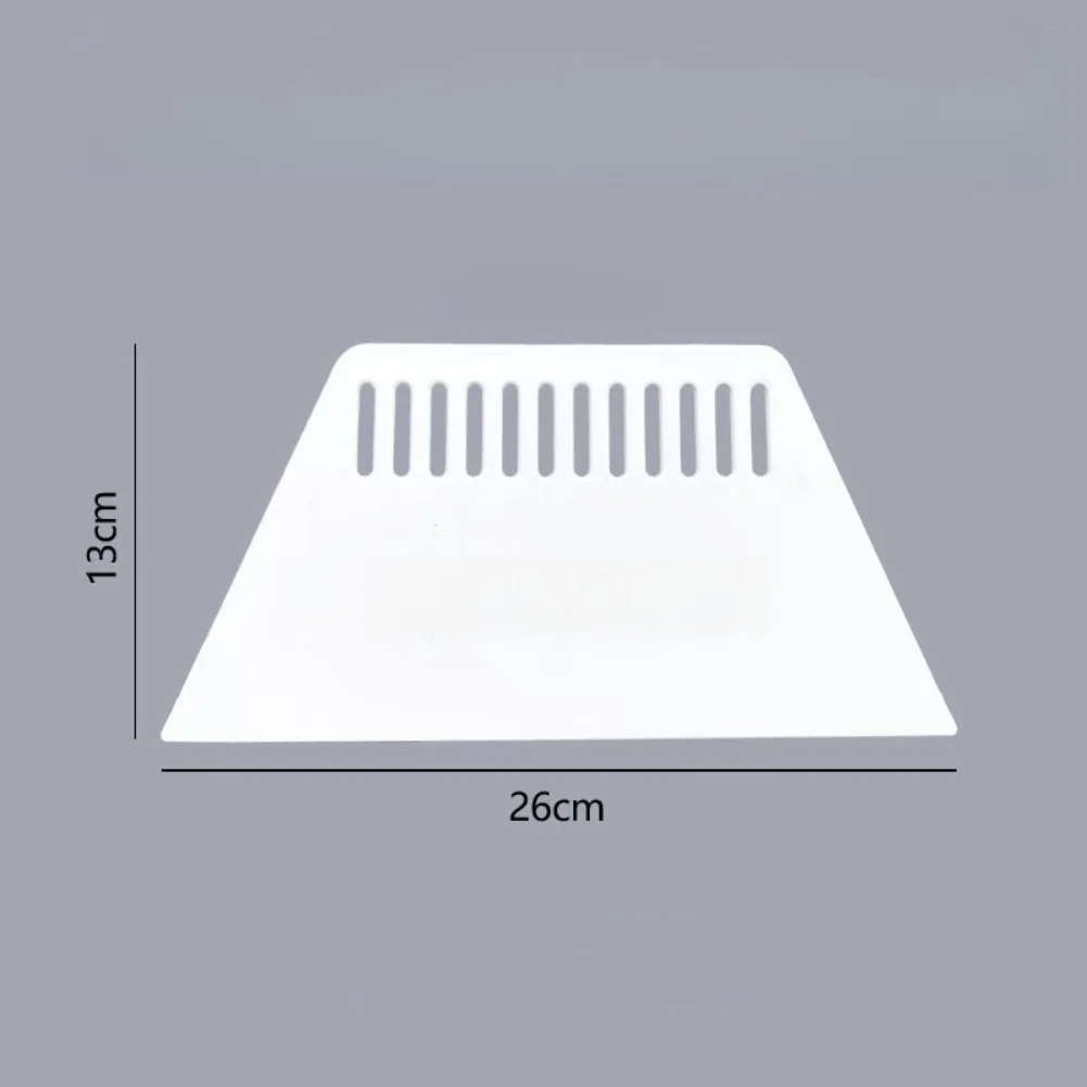 مجموعة مكشطة بلاستيكية PP مكونة من 3 قطع بتصميم شبه منحرف لتنعيم غراء ورق الحائط والمعجون والمواد الزخرفية