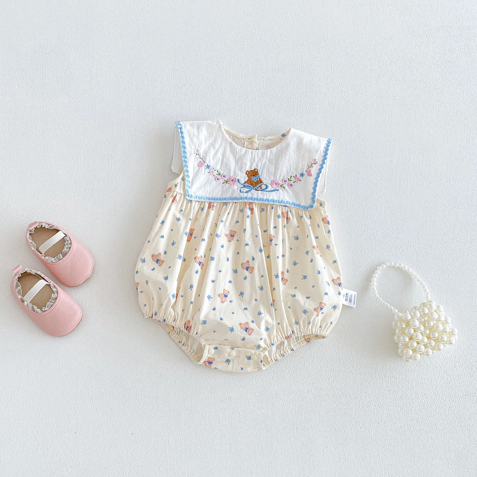 New Infant Girls Cartoon Romper,  Newborn Princess Kids Cute Party Birthday one-piece Clothes  0-2 T