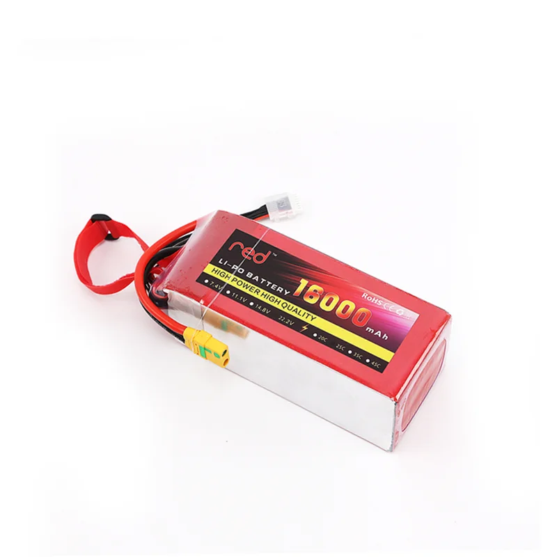 7.4V 11.1V 14.8V 18.5V 22.2V  2S 3S 4S 5S 6S 10000 12000 16000 22000mAh 25C RC LiPo Battery RC Car Agricultural Spraying Drone