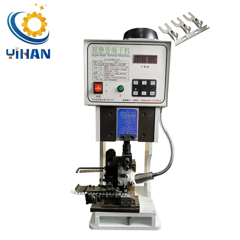 Semi-automatic Wire Ferrule Spring Terminal Crimp Machine 20KN Capacity 2000-4000PCS/h for Mini-fit Terminals 2.8