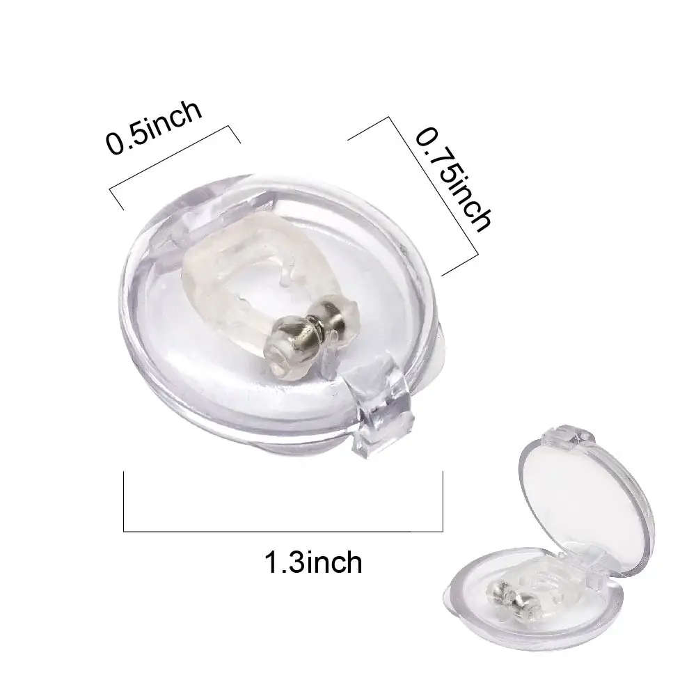 Mini dispositivo antirronquidos para dormir, Clip de silicona para la nariz, protector de ruido para dormir, Popular, 1-5 piezas