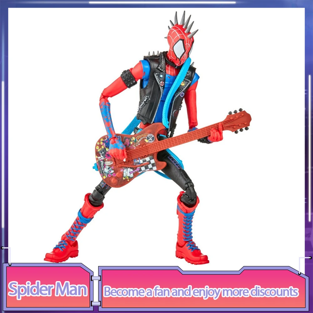 

Punk Spider Man Across The Spider Verse Ko Action Figure Spiderman Anime Figures Statue Model Dolls Collection Toy Friends Gift