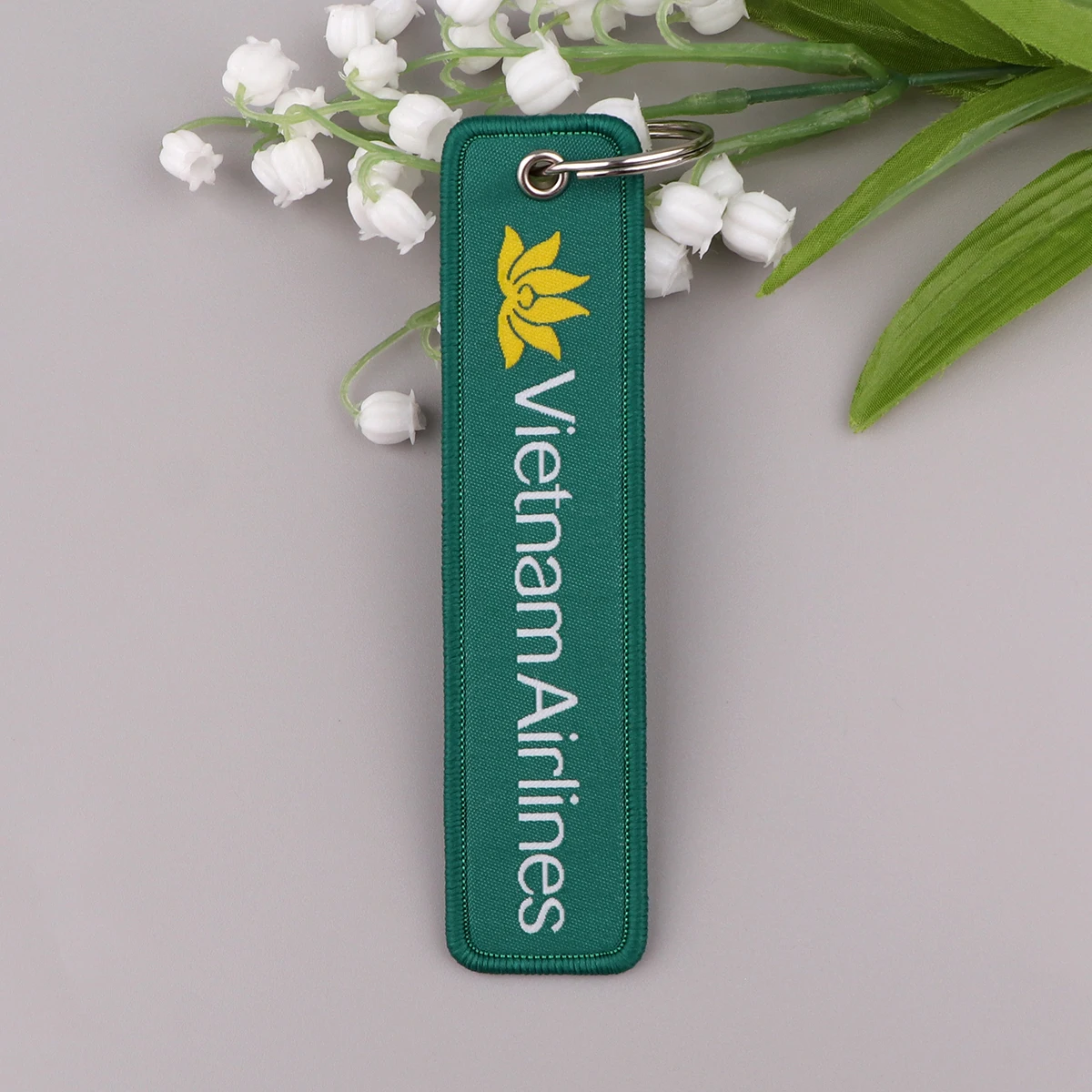 Aviation Sign Embroidery Key Fob Key Tag For Motorcycles Cars Backpack Keychain Fashion Keyring Gifts for Men Women Accessories