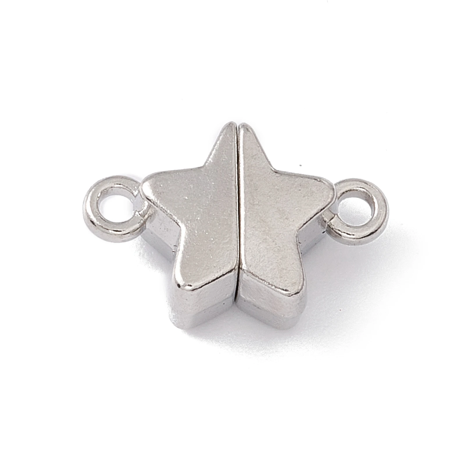 50Set Star Alloy Magnetic Clasps 9 Colors Bracelet End Connector Findings DIY Pendant Necklace Jewelry Making Supplies 11x16x6mm
