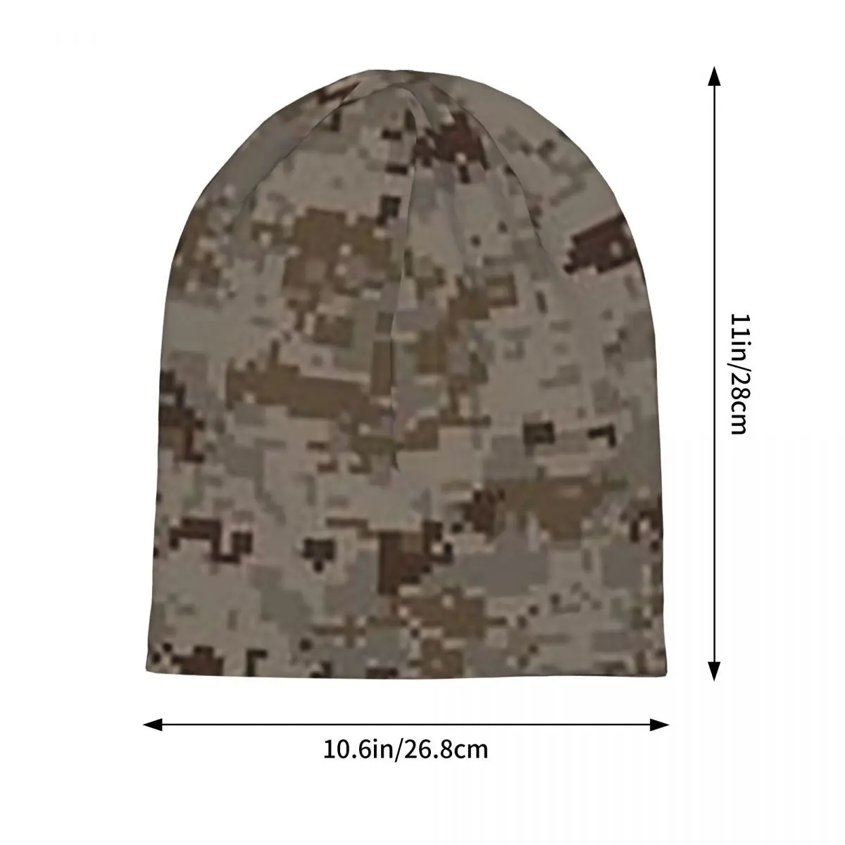 

Пустынный цифровой камуфляж для мужчин и женщин, шапки для взрослых, вязаная шапка с капюшоном, теплая шапка в стиле хип-хоп, осенне-зимняя уличная шапка Skullies