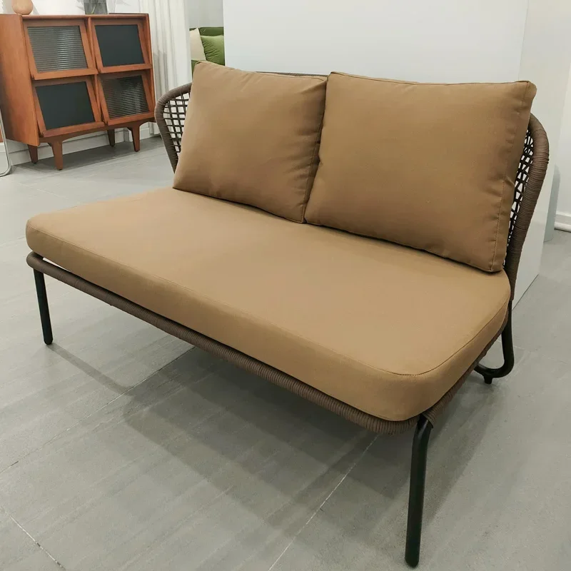 Outdoor sofa villa courtyard garden waterproof sunscreen rattan sofa High Quality