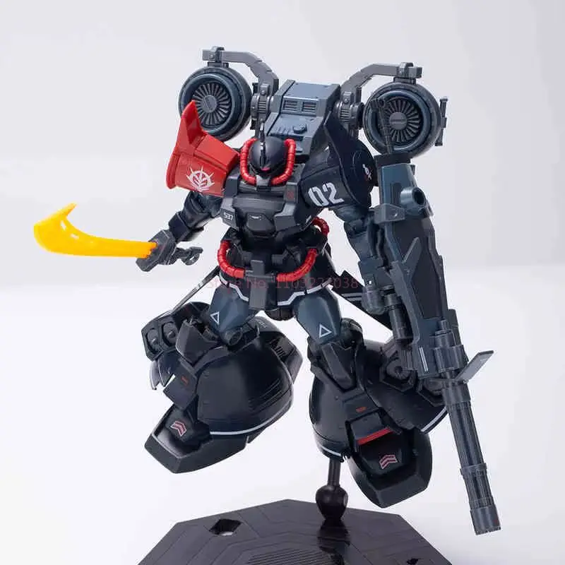 الجاذبية HG 1/144 MS-07H-8 Gouf نوع الطيران التجمع أطقم منمذجة-عمل الشكل البلاستيك لعبة روبوت باللون الأسود والأخضر والأزرق #5