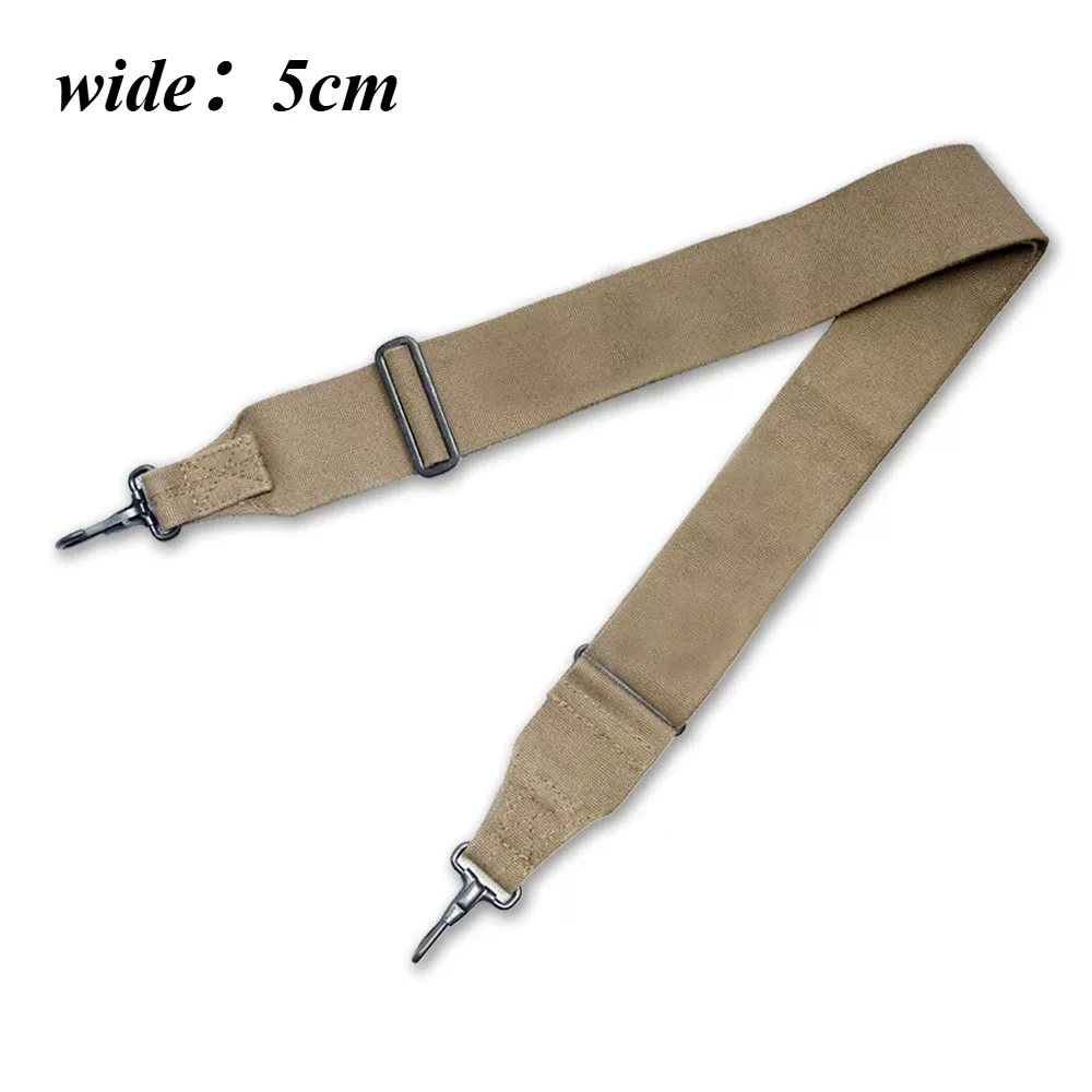 WWII Vintage US M36 Canvas Backpack Strap Replica Adjustable Slider Design Can Be Carried Diagonally or On One Shoulder Strap