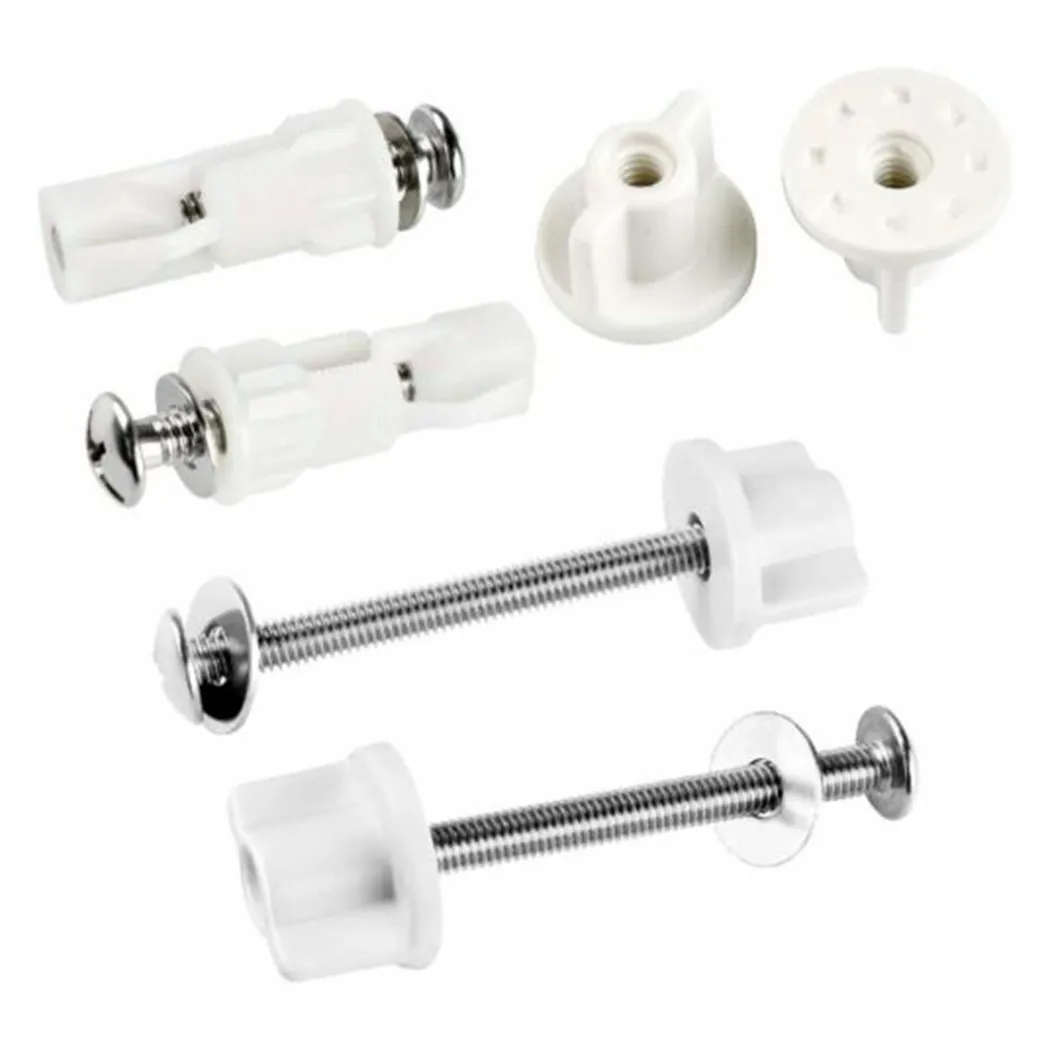 

Прокладка винтового стержня из нержавеющей стали, нижняя стопорная гайка, сменные задние гайки сиденья унитаза, нижний крепежный болт, комплект винтовых шайб 7,5 см